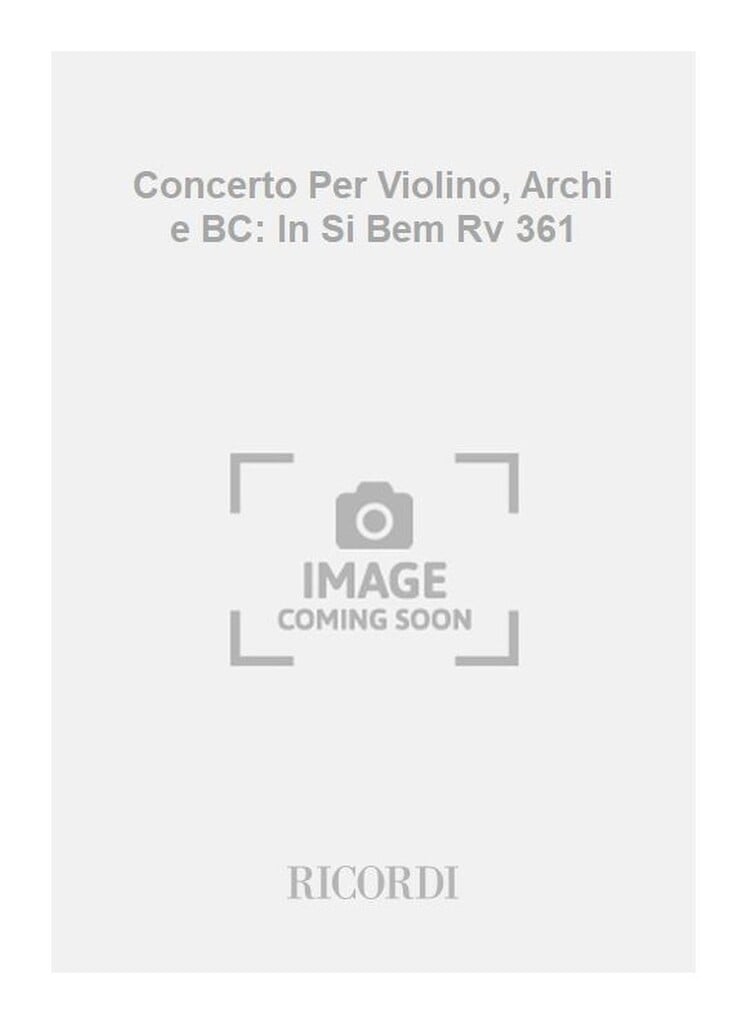 Concerti Per Vl., Archi E B.C.: